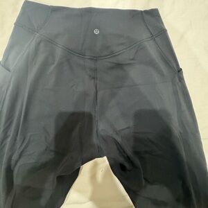 Lululemon Women’s Wunder Under Smooth Cover Tight with Pockets, Size 14, Black